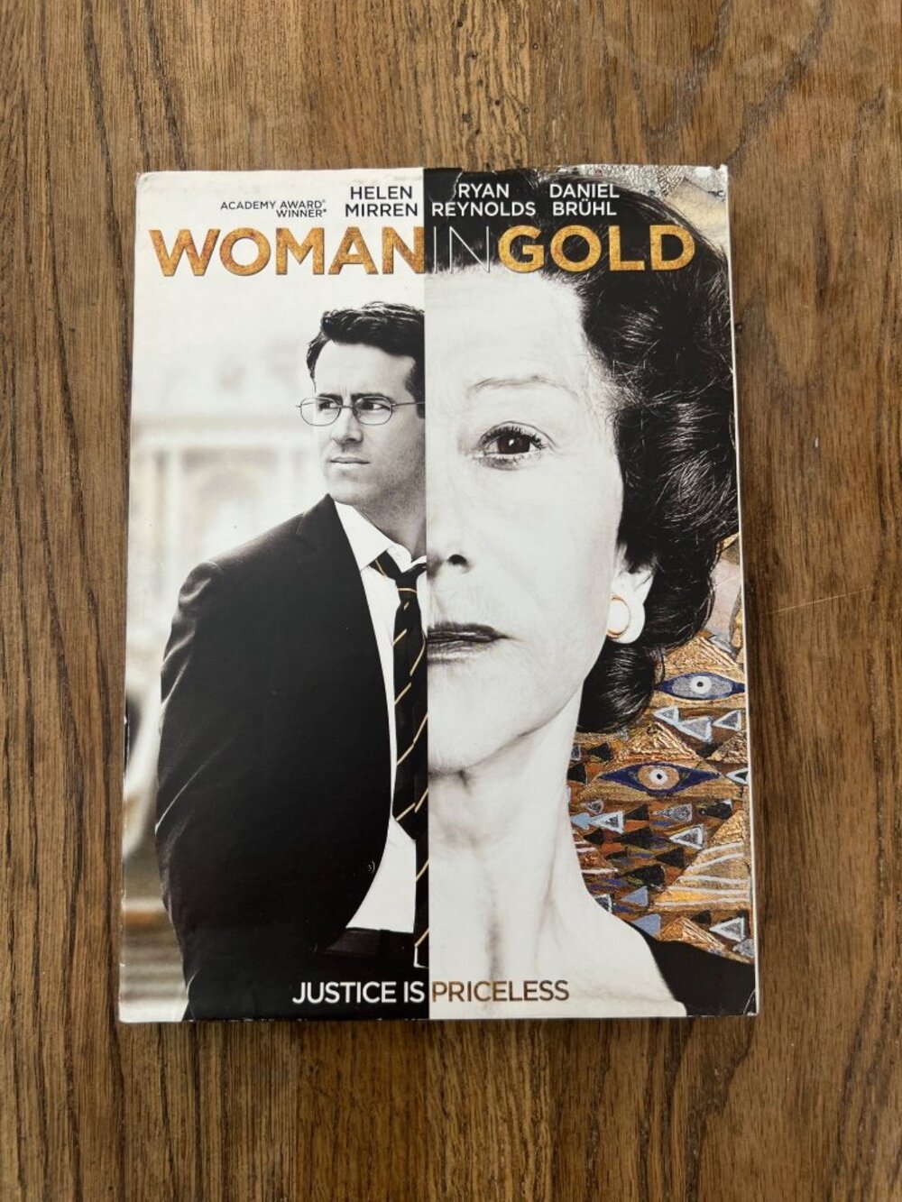 Woman In Gold 2015 Movie DVD Helen Mirren Ryan Reynolds Pre-Owned